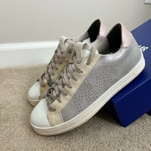 P448 John Sneaker size 7 (37) Pink, Silver & White - read description for more - Picture 4 of 8